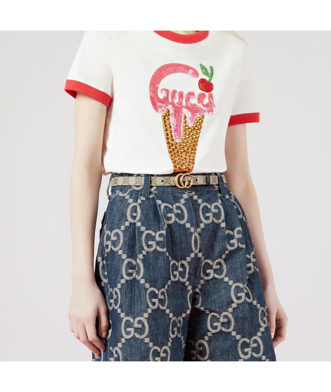 GUCCI Черный кожаный ремень, фото 7