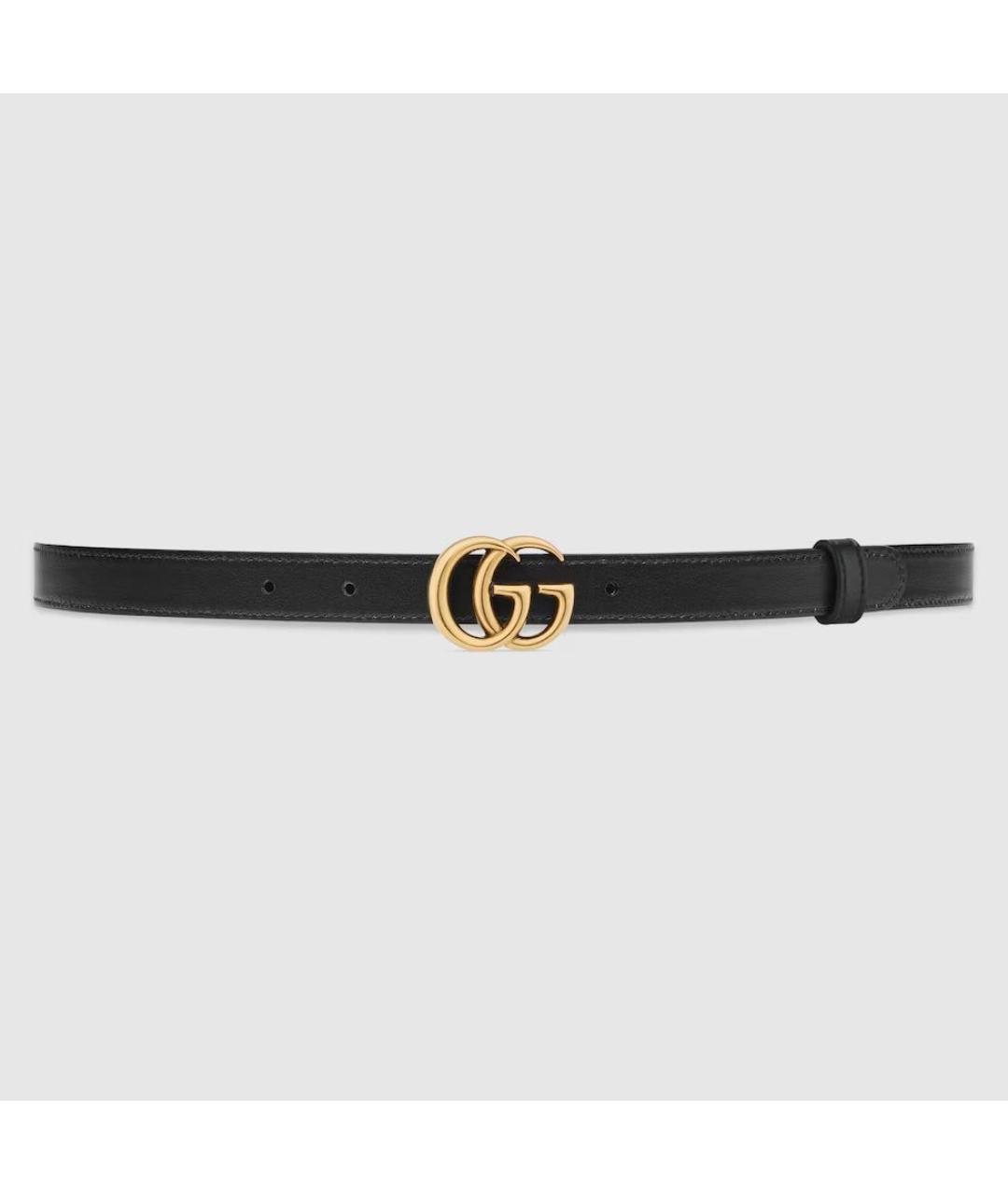 GUCCI Черный кожаный ремень, фото 3