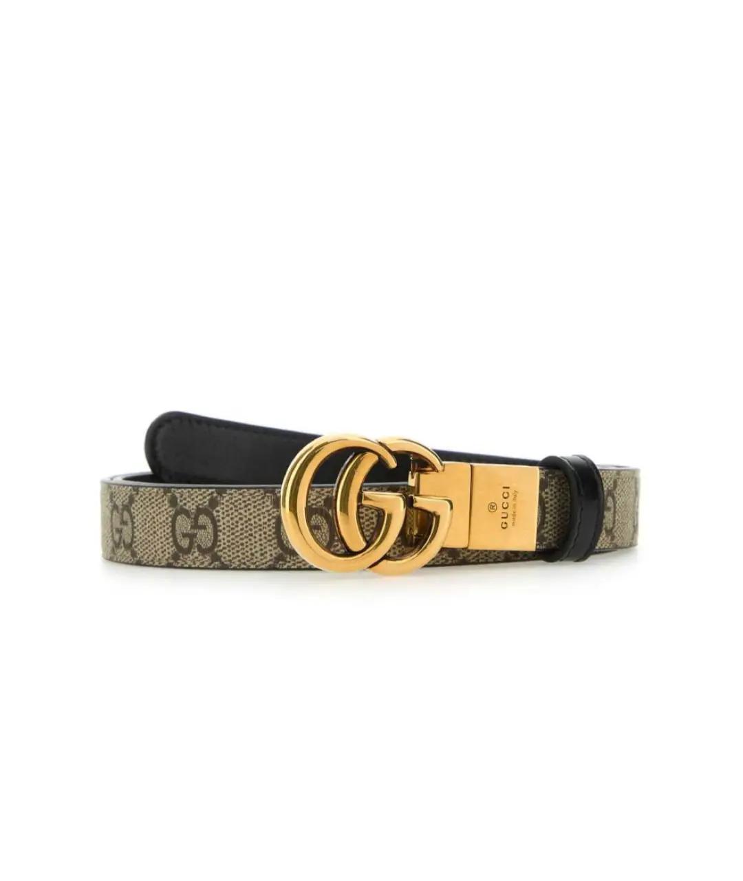 GUCCI Черный кожаный ремень, фото 1
