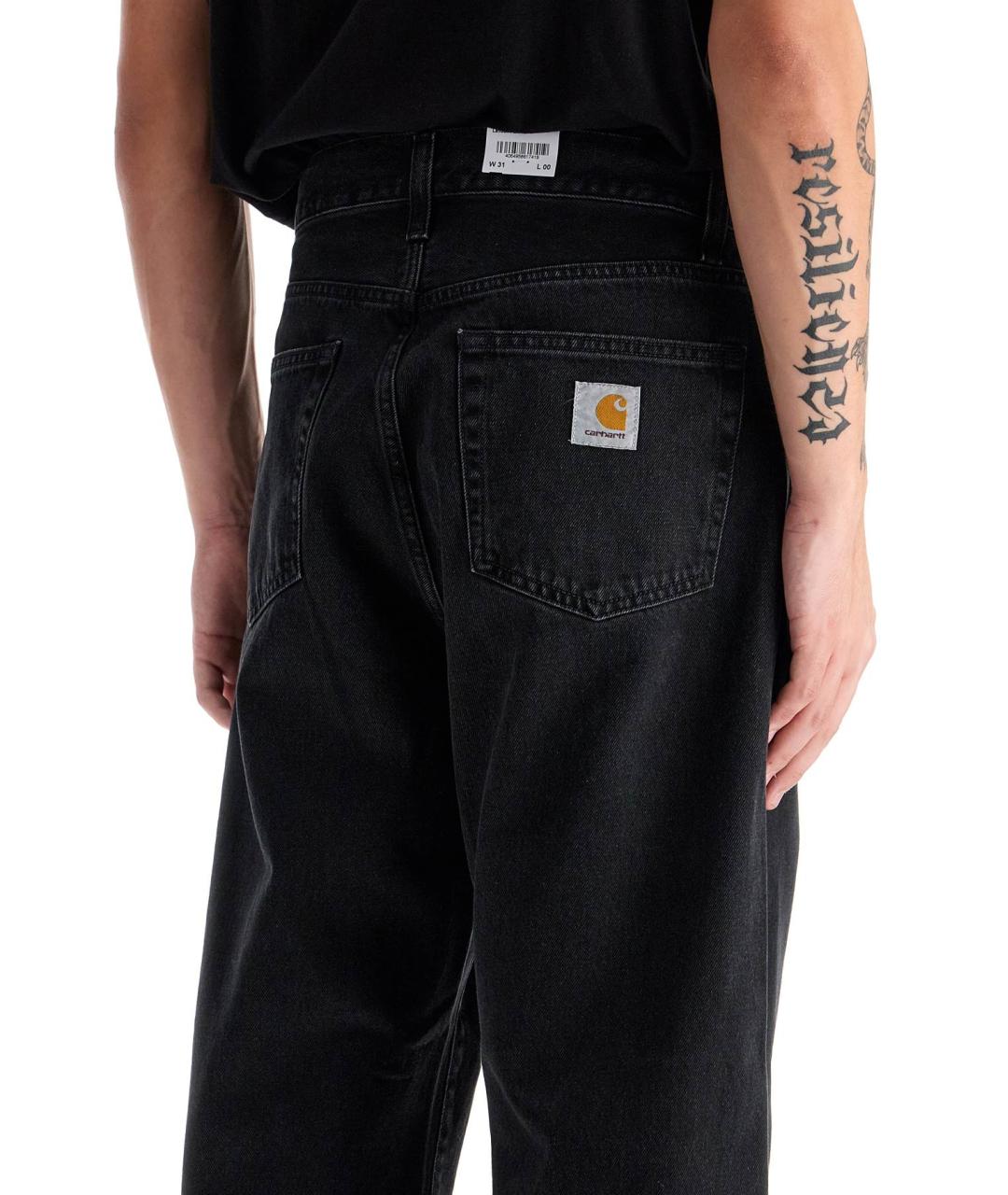 CARHARTT WIP Черные деним повседневные брюки, фото 4