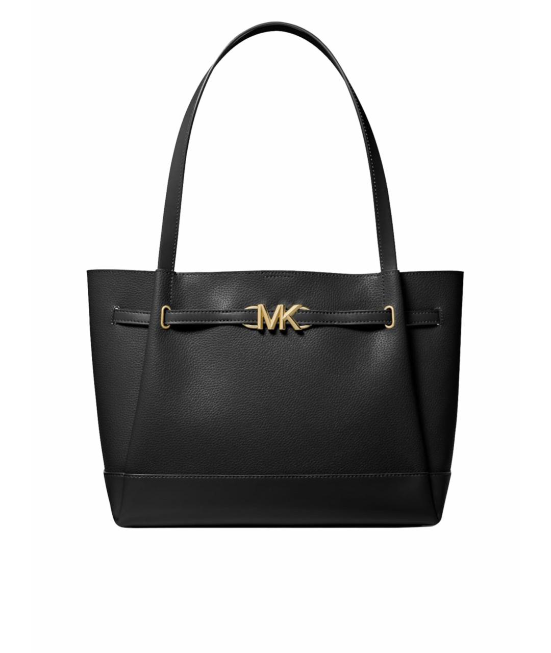 MICHAEL KORS Черная кожаная сумка тоут, фото 1