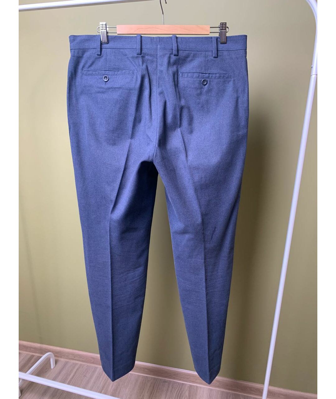 LORO PIANA Синие классические брюки, фото 2