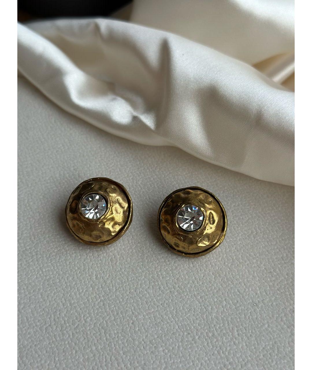 CHANEL Золотые металлические клипсы, фото 6