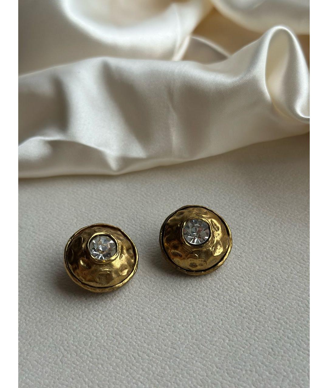 CHANEL Золотые металлические клипсы, фото 7