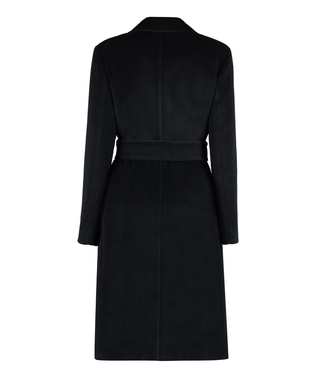 MAX MARA STUDIO Черное шерстяное пальто, фото 2