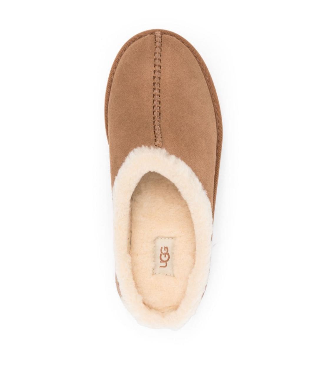 UGG AUSTRALIA Бежевые кожаные сабо, фото 2