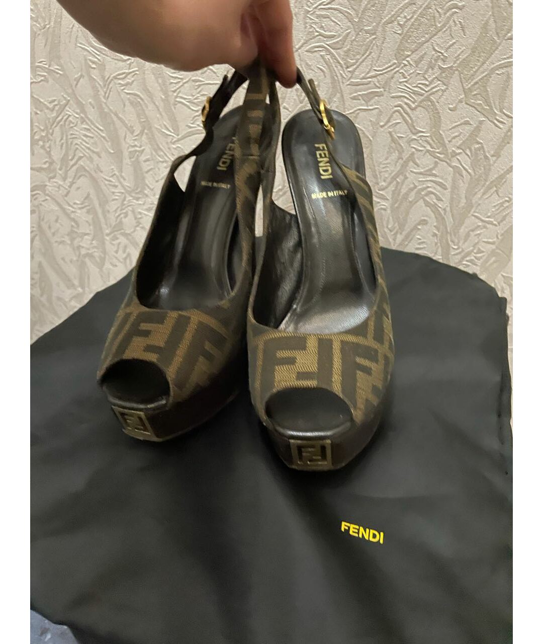 FENDI Коричневые туфли, фото 3