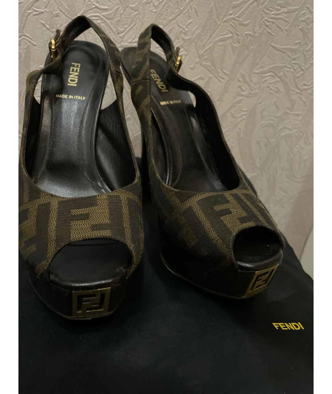 FENDI Коричневые туфли, фото 2