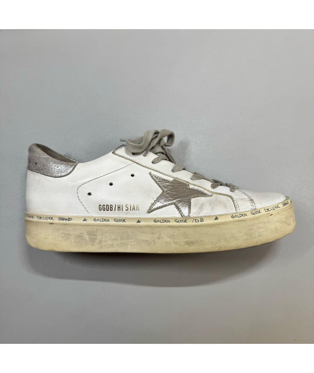 GOLDEN GOOSE DELUXE BRAND Белые кожаные кеды, фото 7