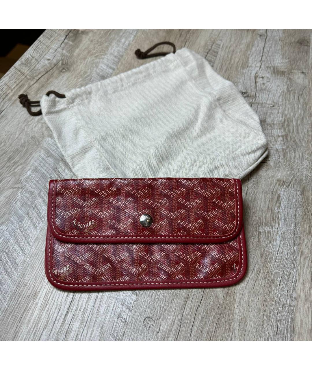 GOYARD Красный кошелек, фото 6
