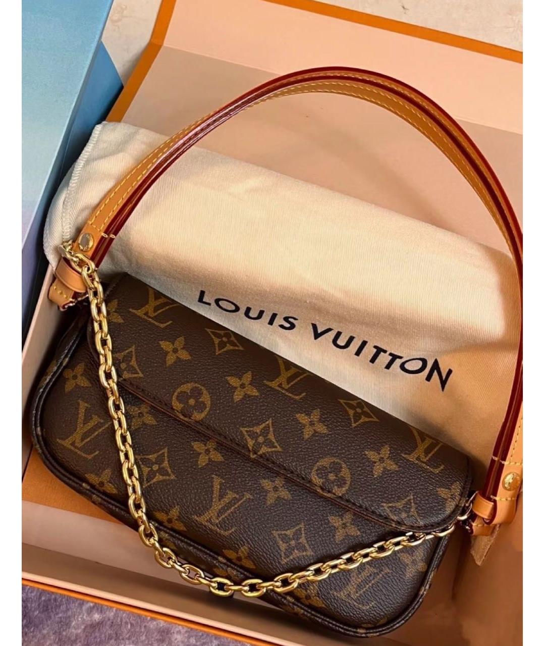 LOUIS VUITTON Коричневая сумка через плечо, фото 5