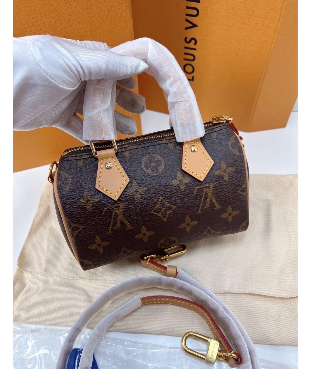 LOUIS VUITTON Коричневая сумка через плечо, фото 5