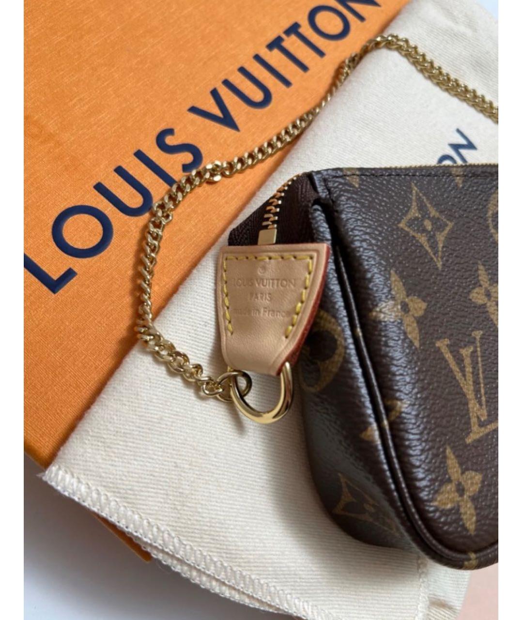 LOUIS VUITTON Коричневая сумка через плечо, фото 6