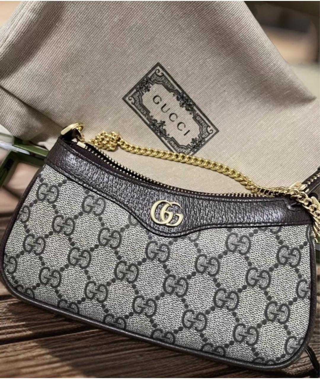 GUCCI Коричневая сумка через плечо, фото 2