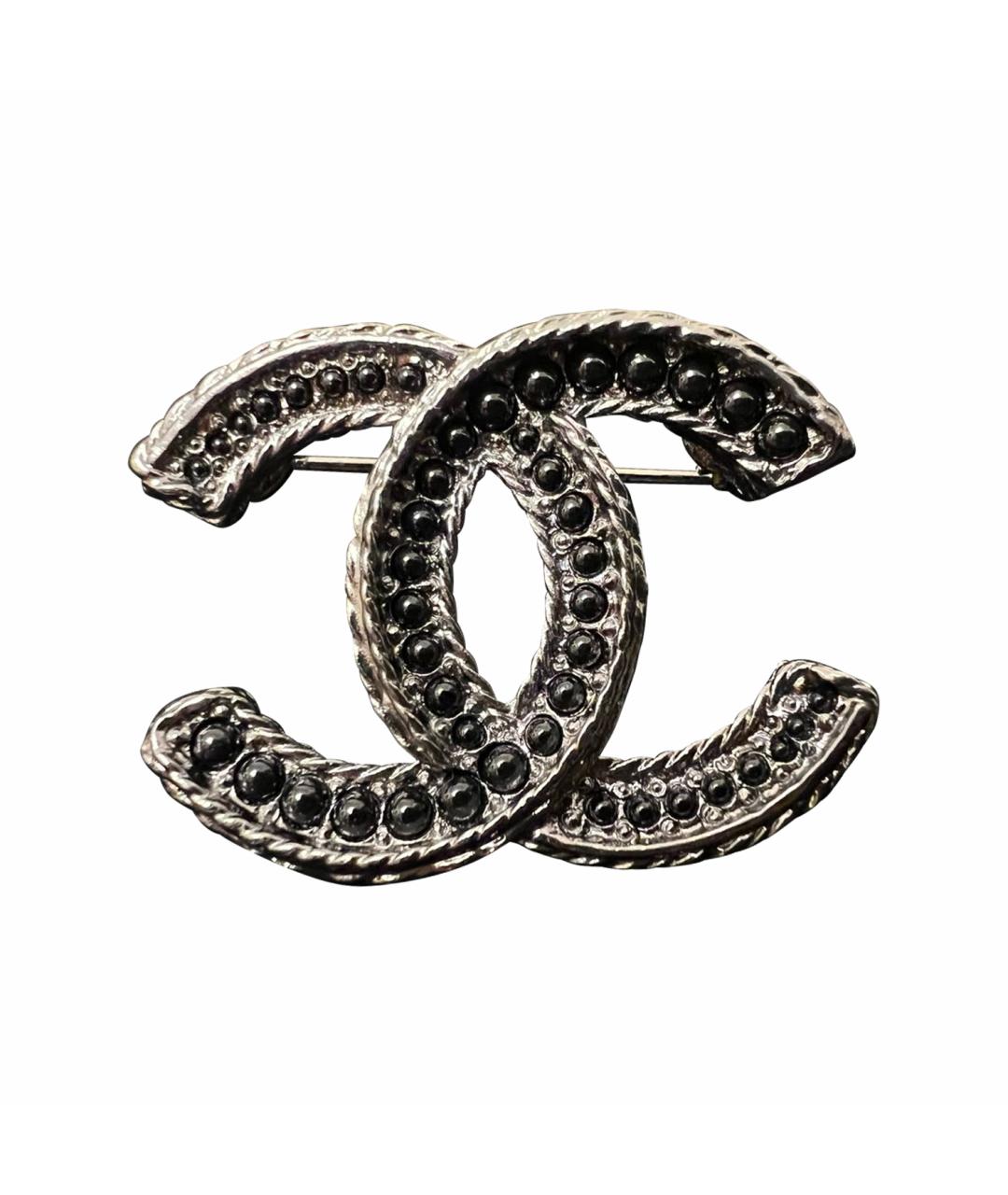 CHANEL Серебряная металлическая булавка / брошь, фото 1