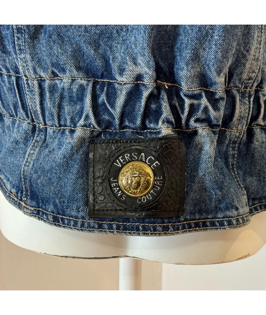 VERSACE JEANS COUTURE Голубая деним куртка, фото 7