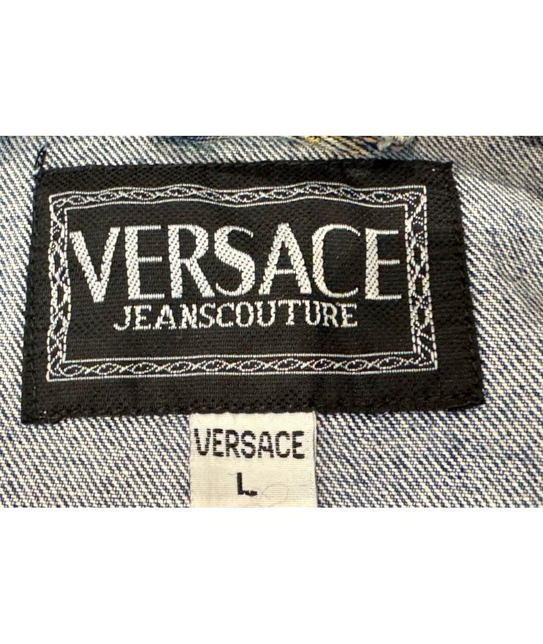 VERSACE JEANS COUTURE Голубая деним куртка, фото 3