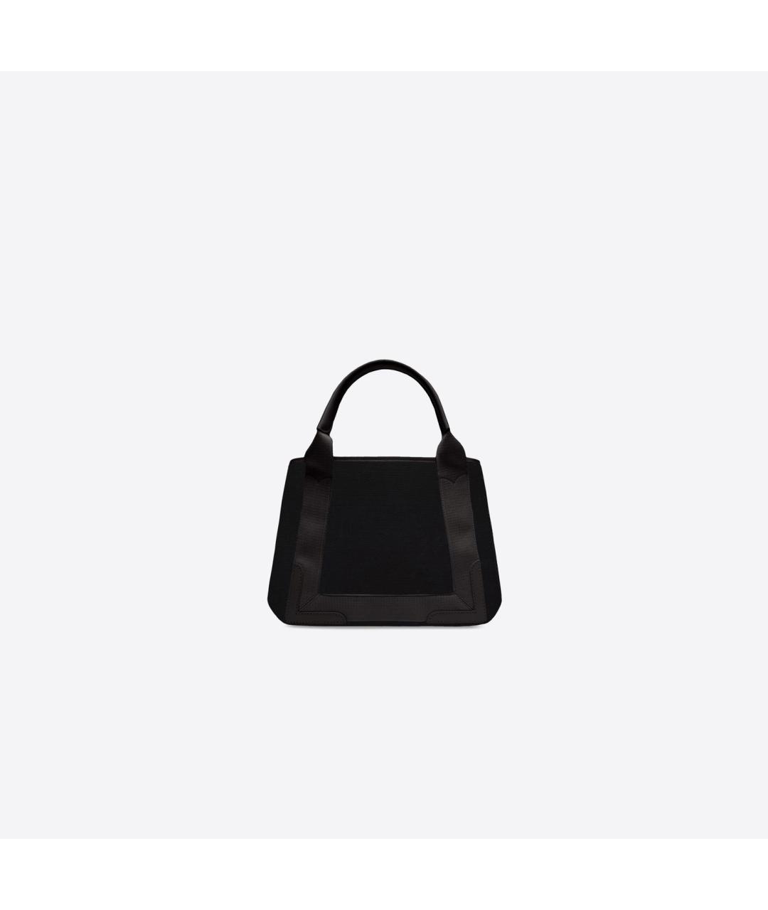 BALENCIAGA Черная хлопковая сумка тоут, фото 2