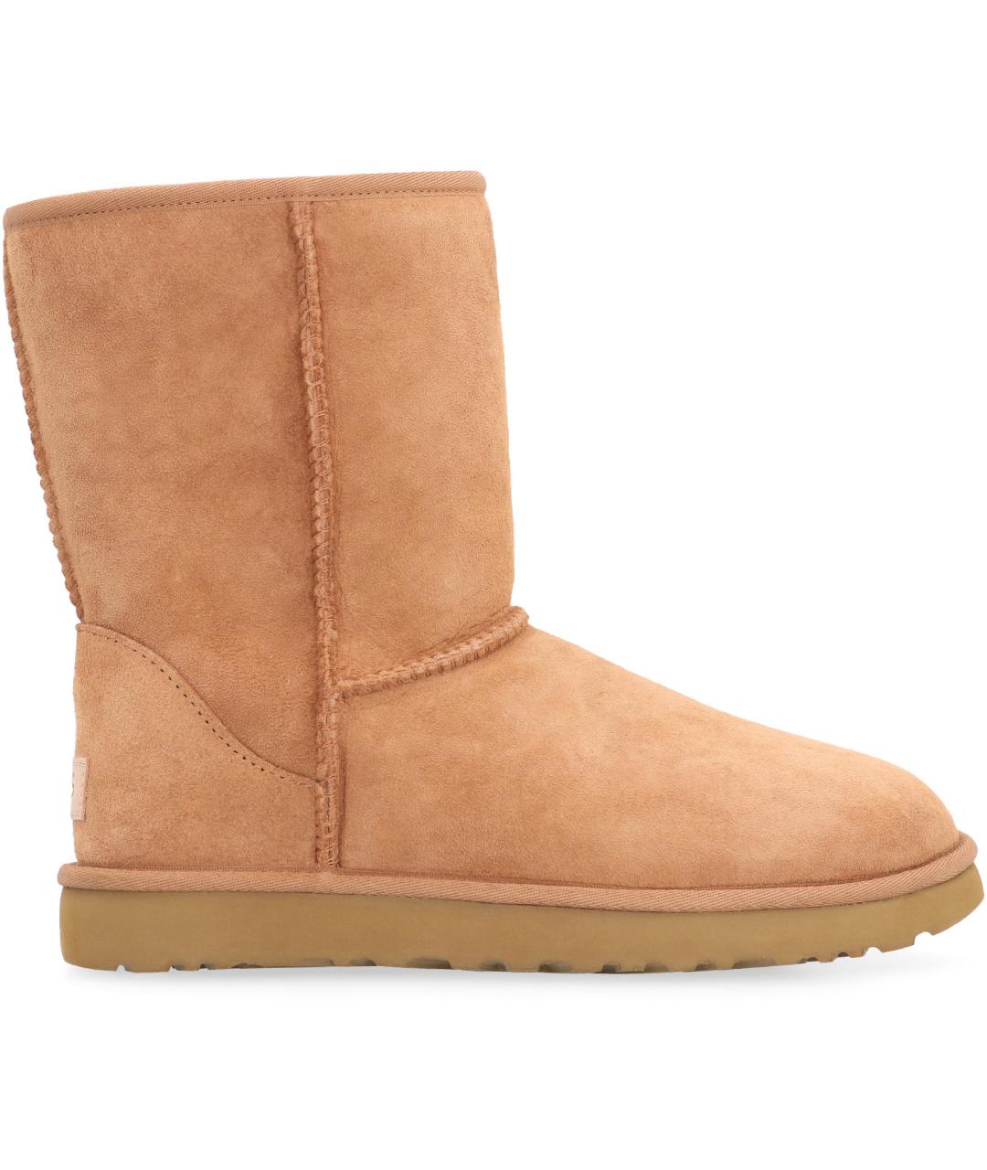 UGG AUSTRALIA Бежевые кожаные ботинки, фото 2