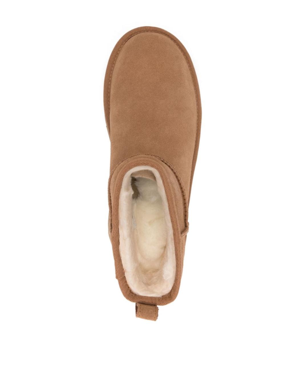 UGG AUSTRALIA Бежевые кожаные ботинки, фото 3