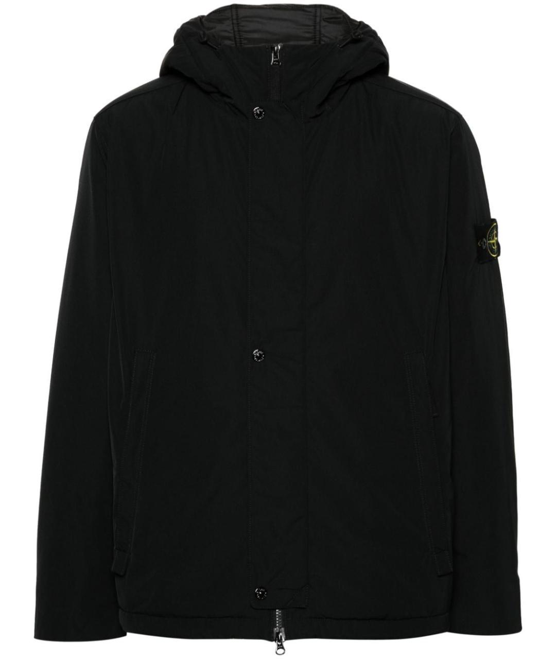 STONE ISLAND Черная полиэстеровая куртка, фото 1