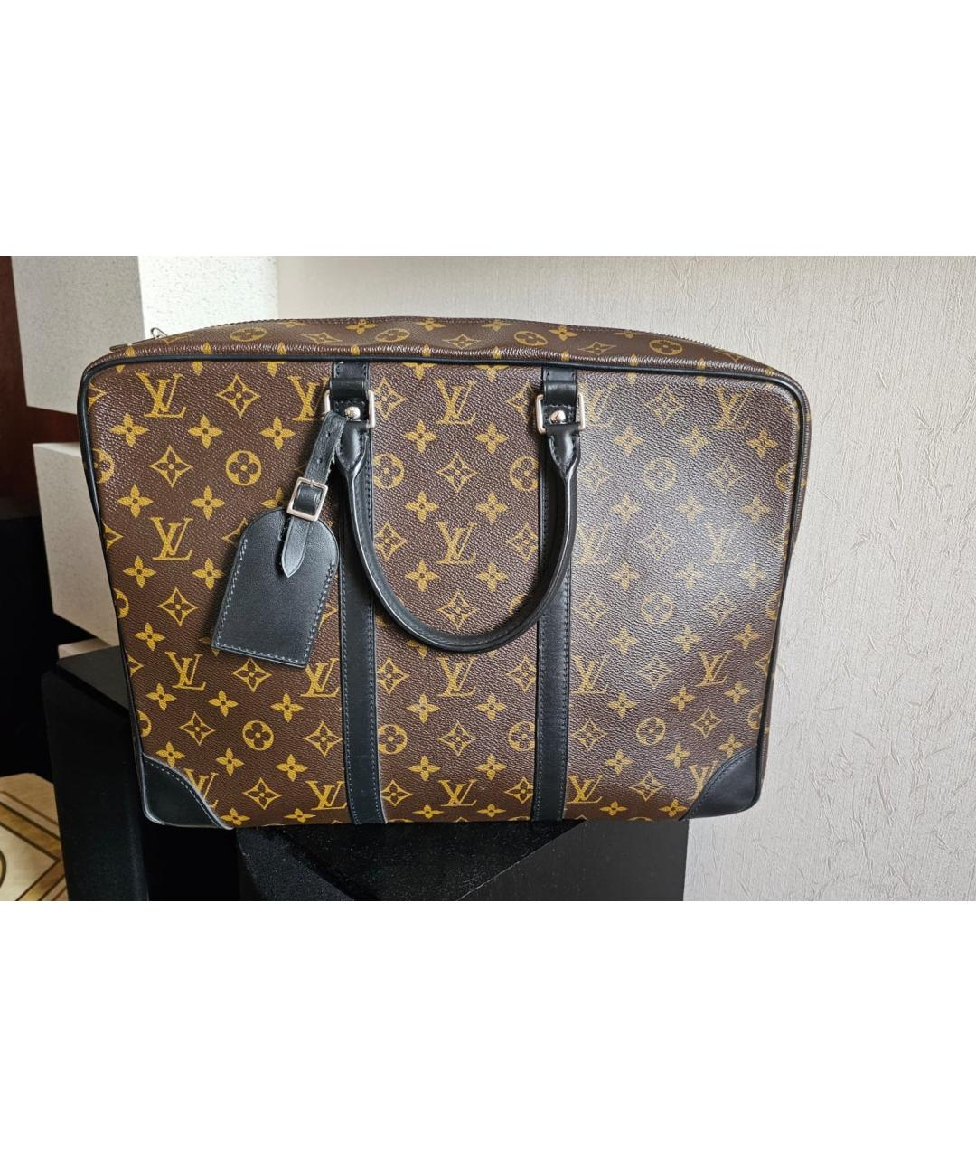 LOUIS VUITTON Коричневая дорожная/спортивная сумка, фото 5