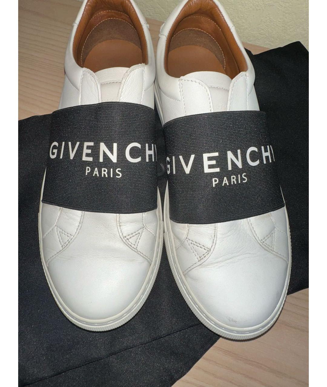 GIVENCHY Белые кожаные слипоны, фото 2