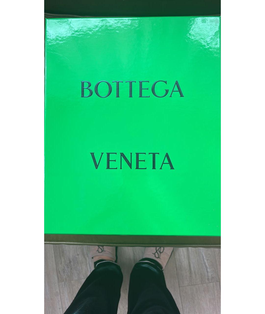 BOTTEGA VENETA Черные кожаные ботильоны, фото 2