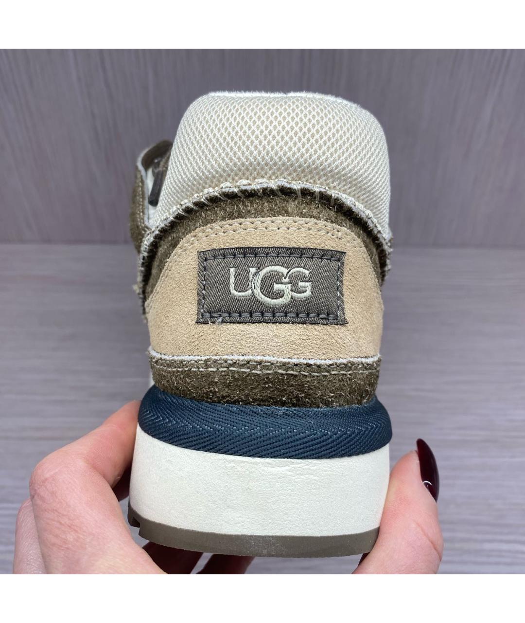 UGG AUSTRALIA Коричневые замшевые кроссовки, фото 7