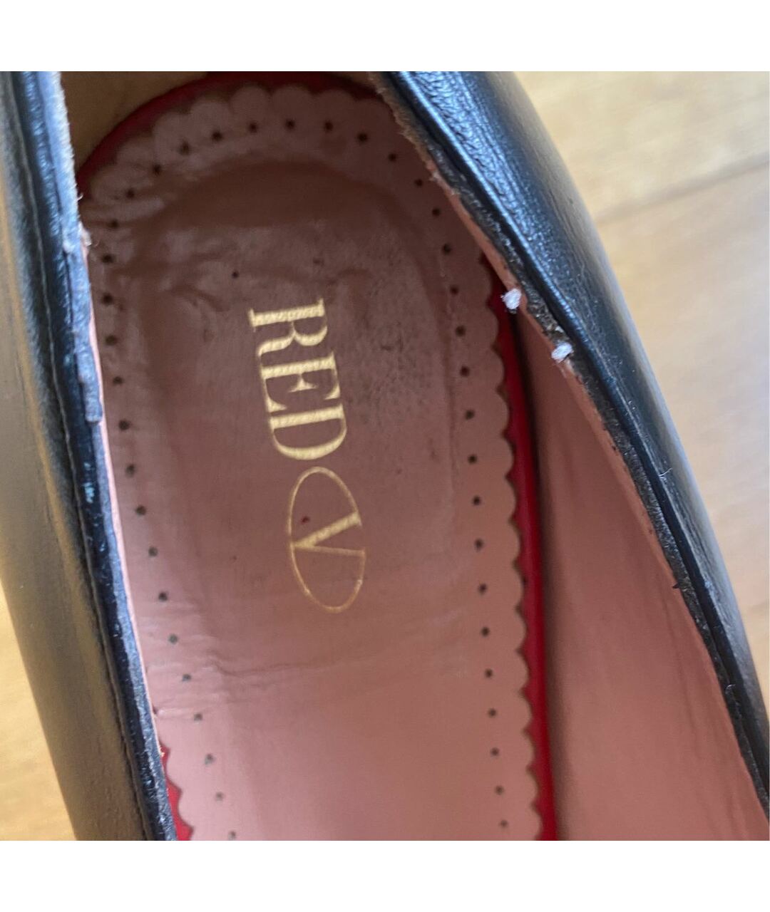 RED VALENTINO Черные кожаные туфли, фото 2