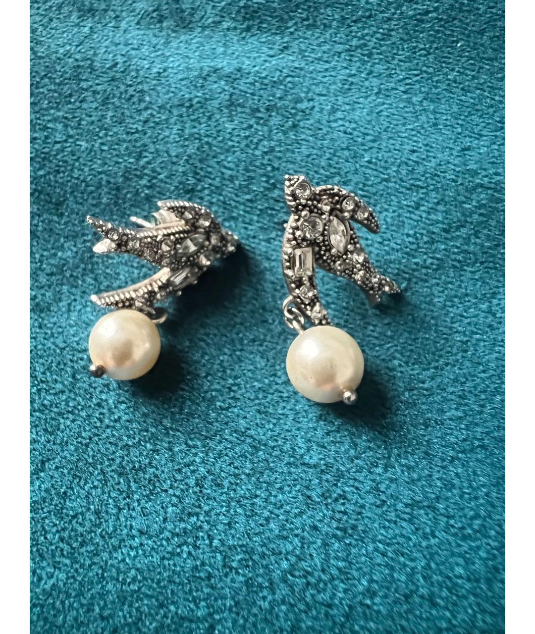 MIU MIU Серебряные серебряные серьги, фото 3