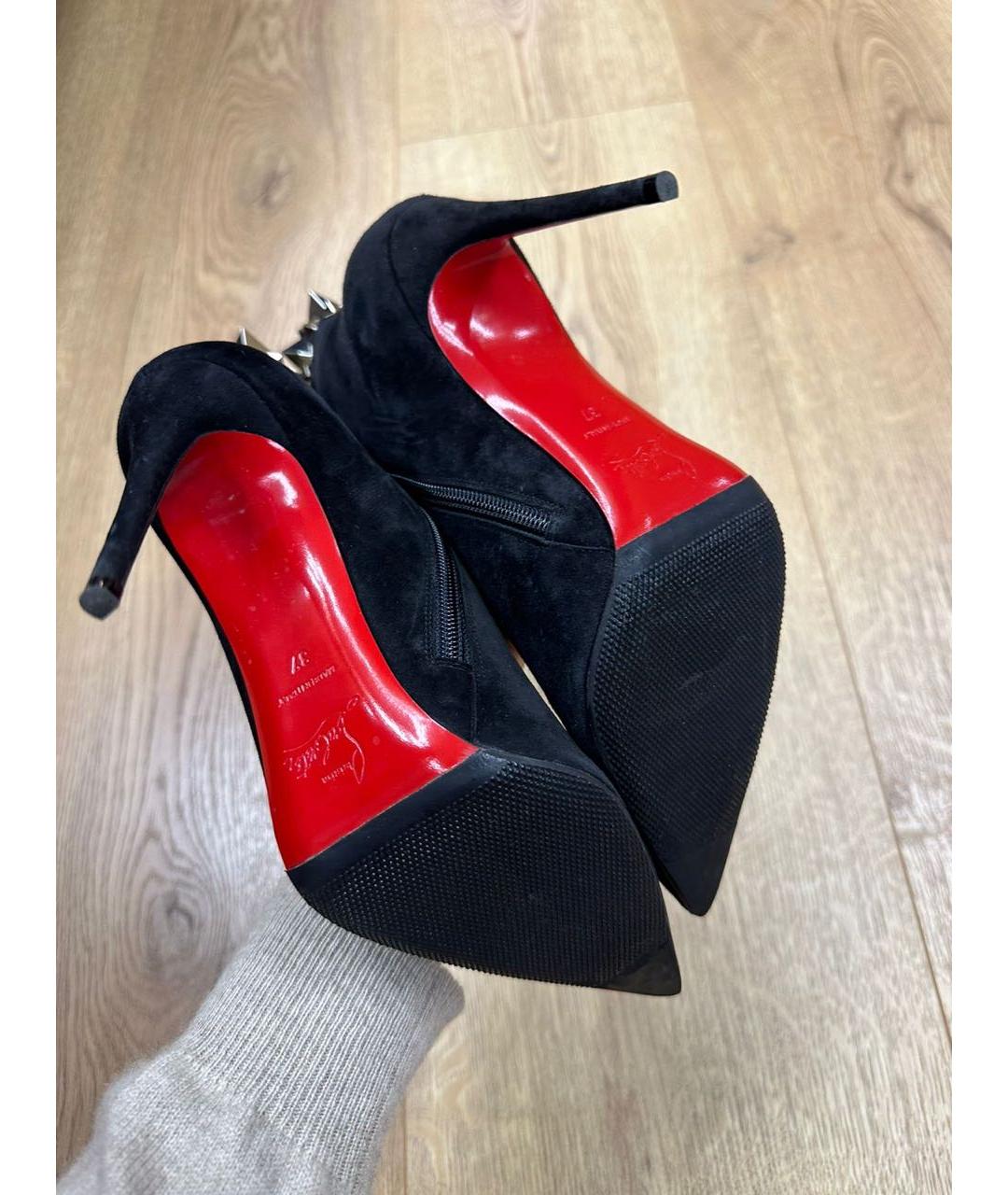 CHRISTIAN LOUBOUTIN Черные туфли из лакированной кожи, фото 3