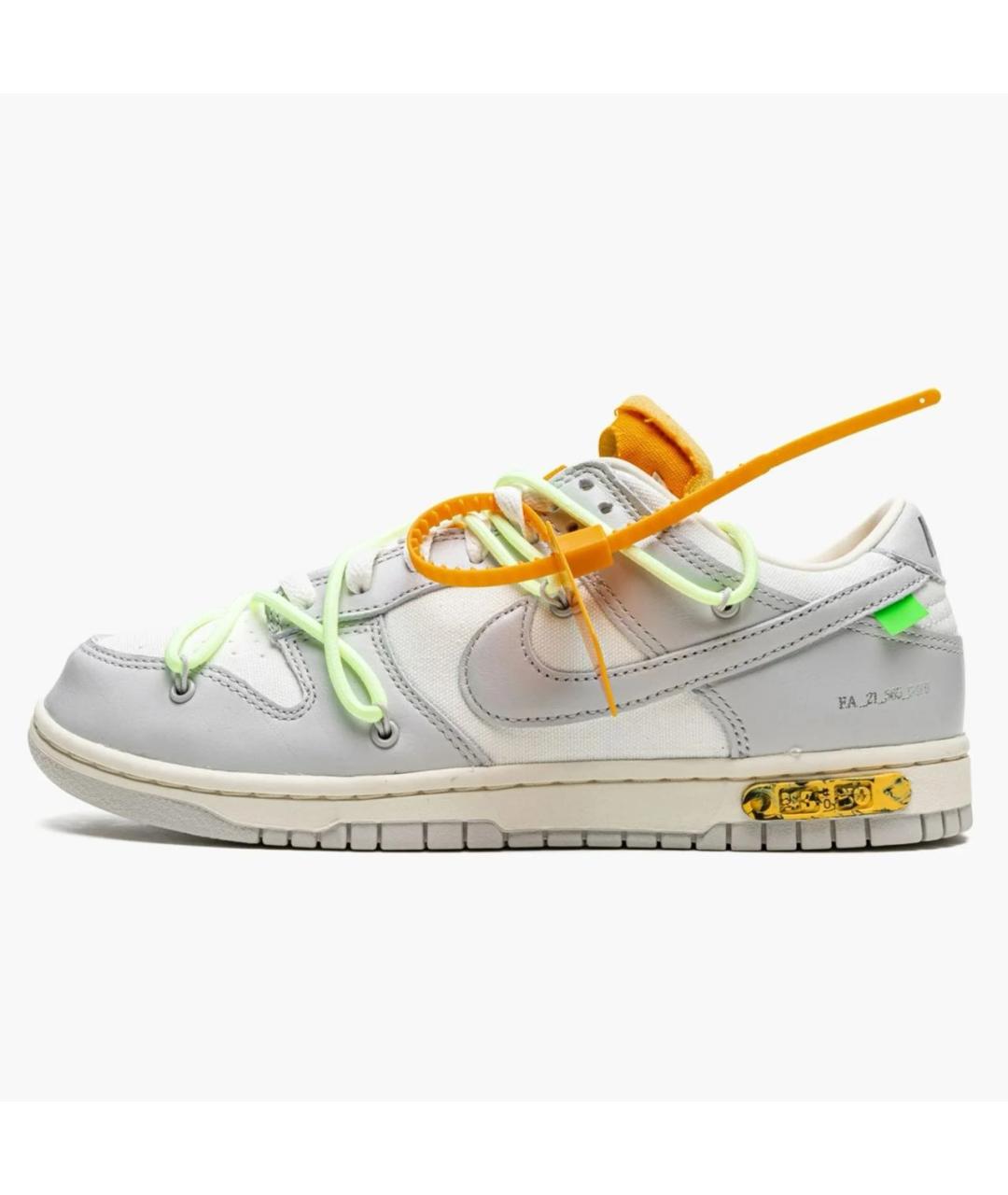 NIKE X OFF-WHITE Белые кожаные кеды, фото 2