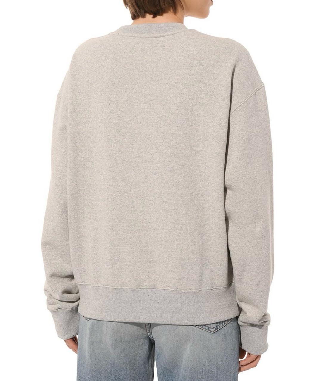 JIL SANDER Серый хлопковый джемпер / свитер, фото 3