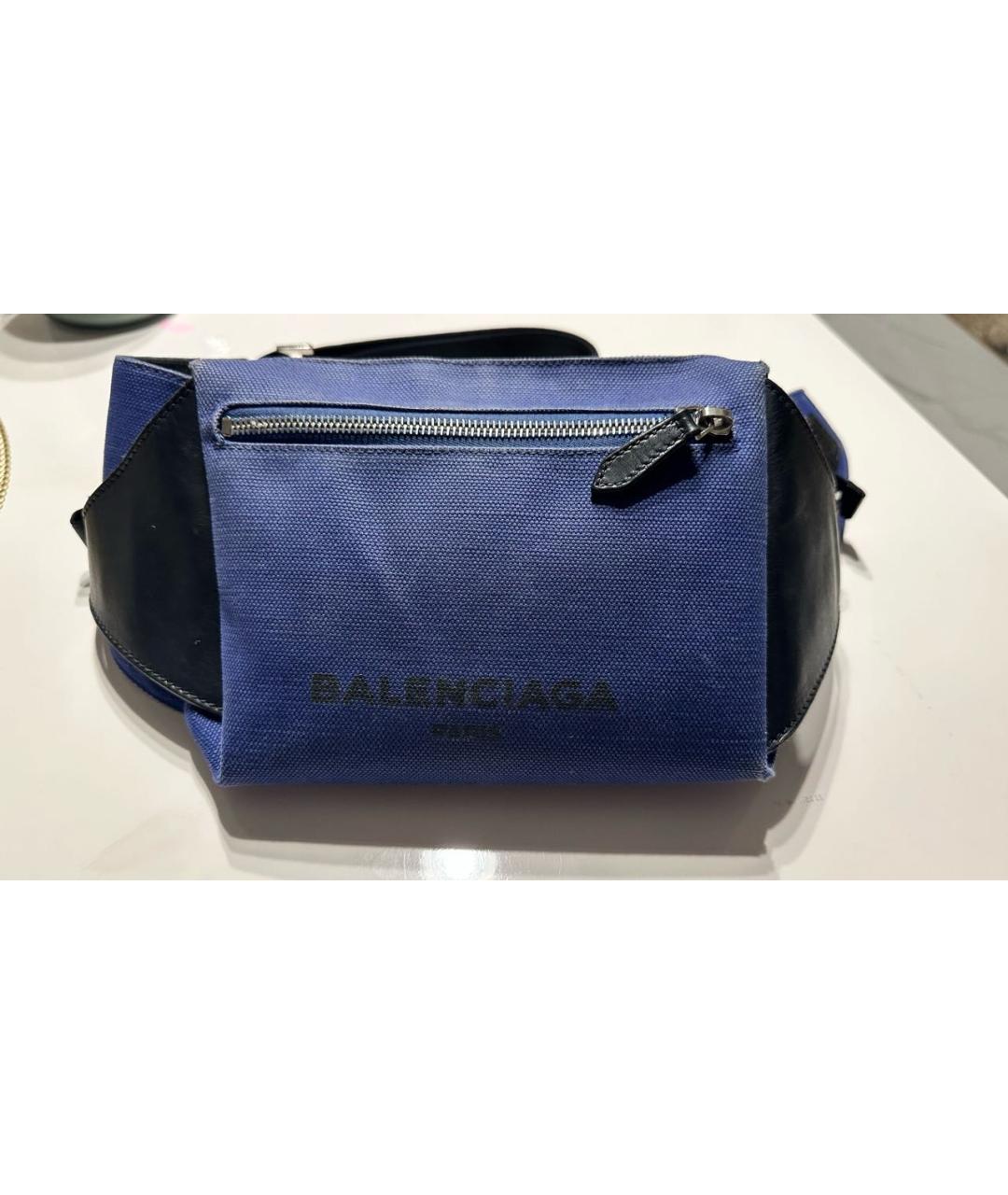 BALENCIAGA Темно-синяя поясная сумка, фото 2