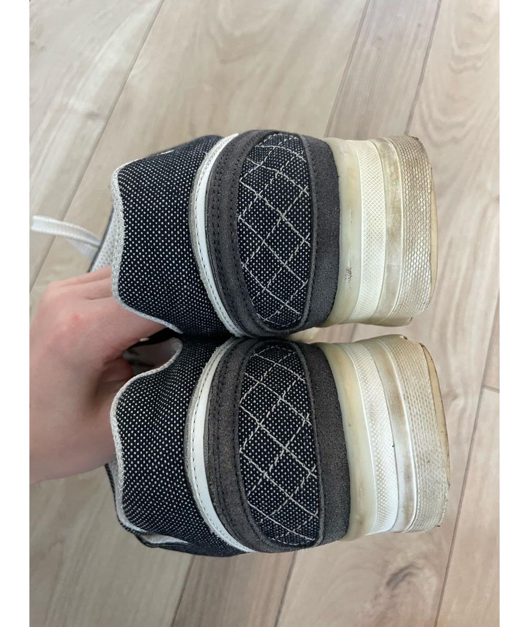 CHANEL Черные текстильные кроссовки, фото 3