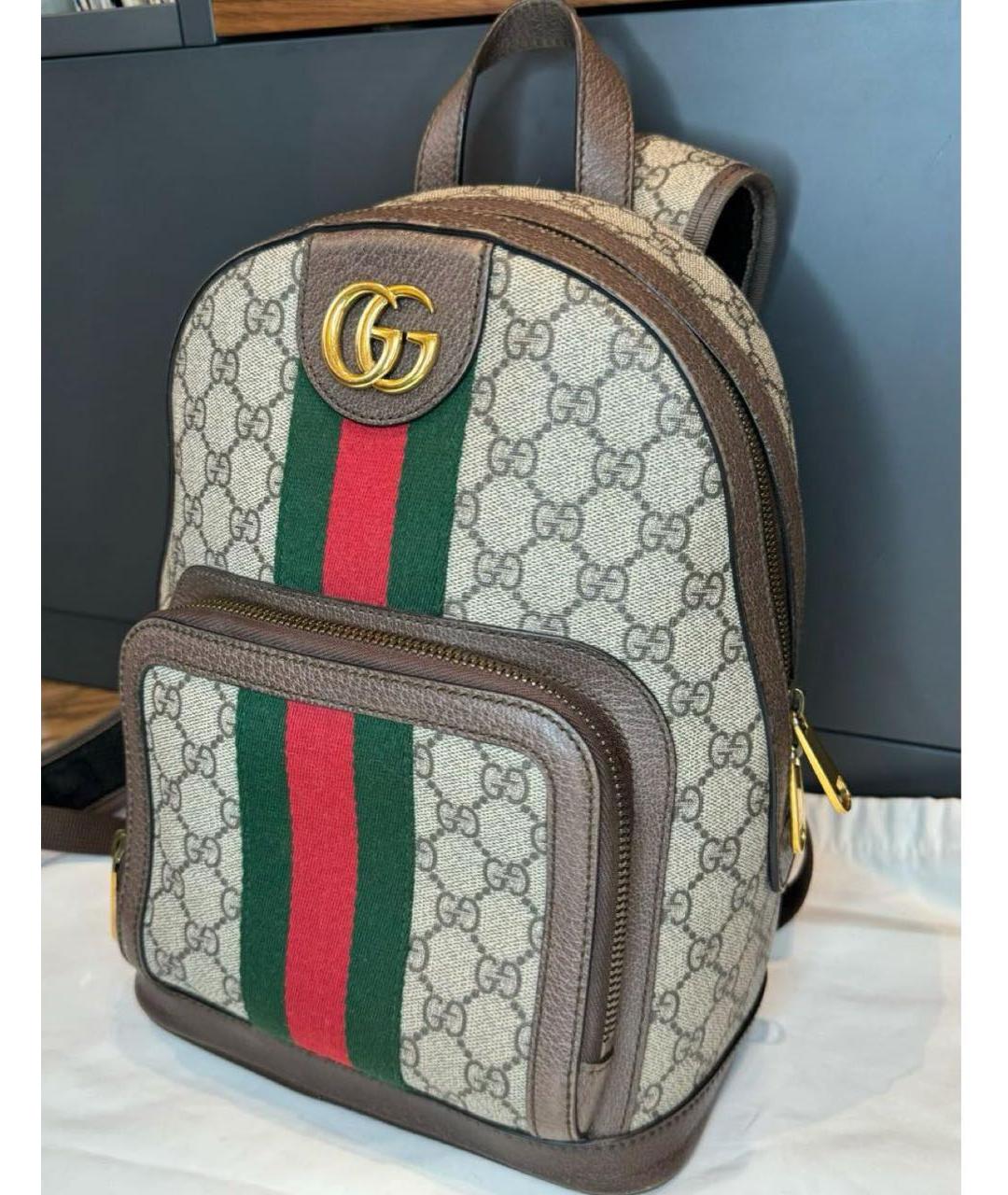 GUCCI Коричневый рюкзак, фото 2