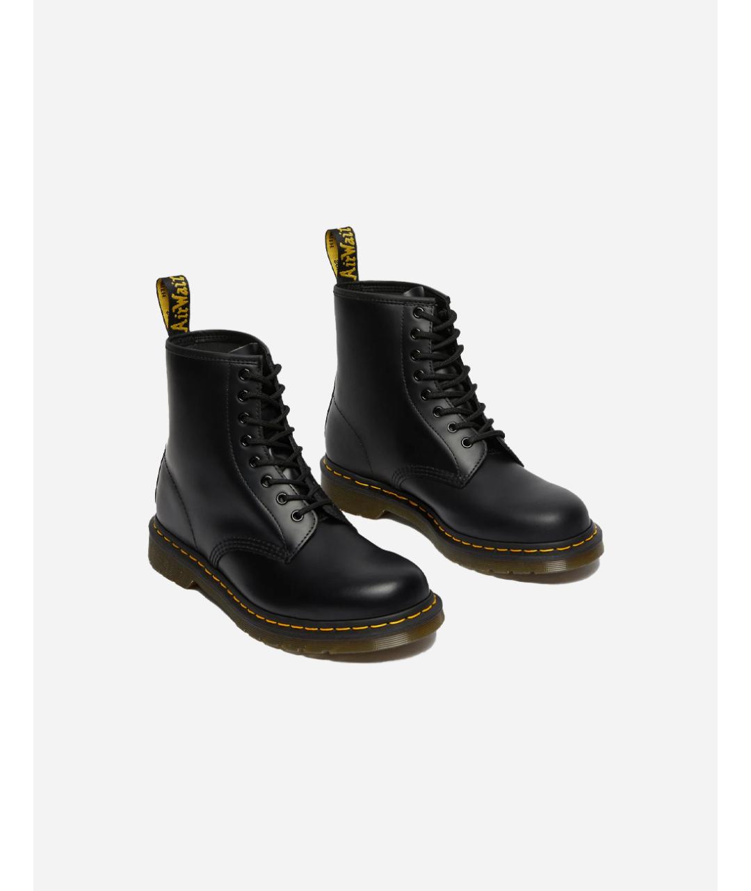 DR. MARTENS Черные кожаные высокие ботинки, фото 2