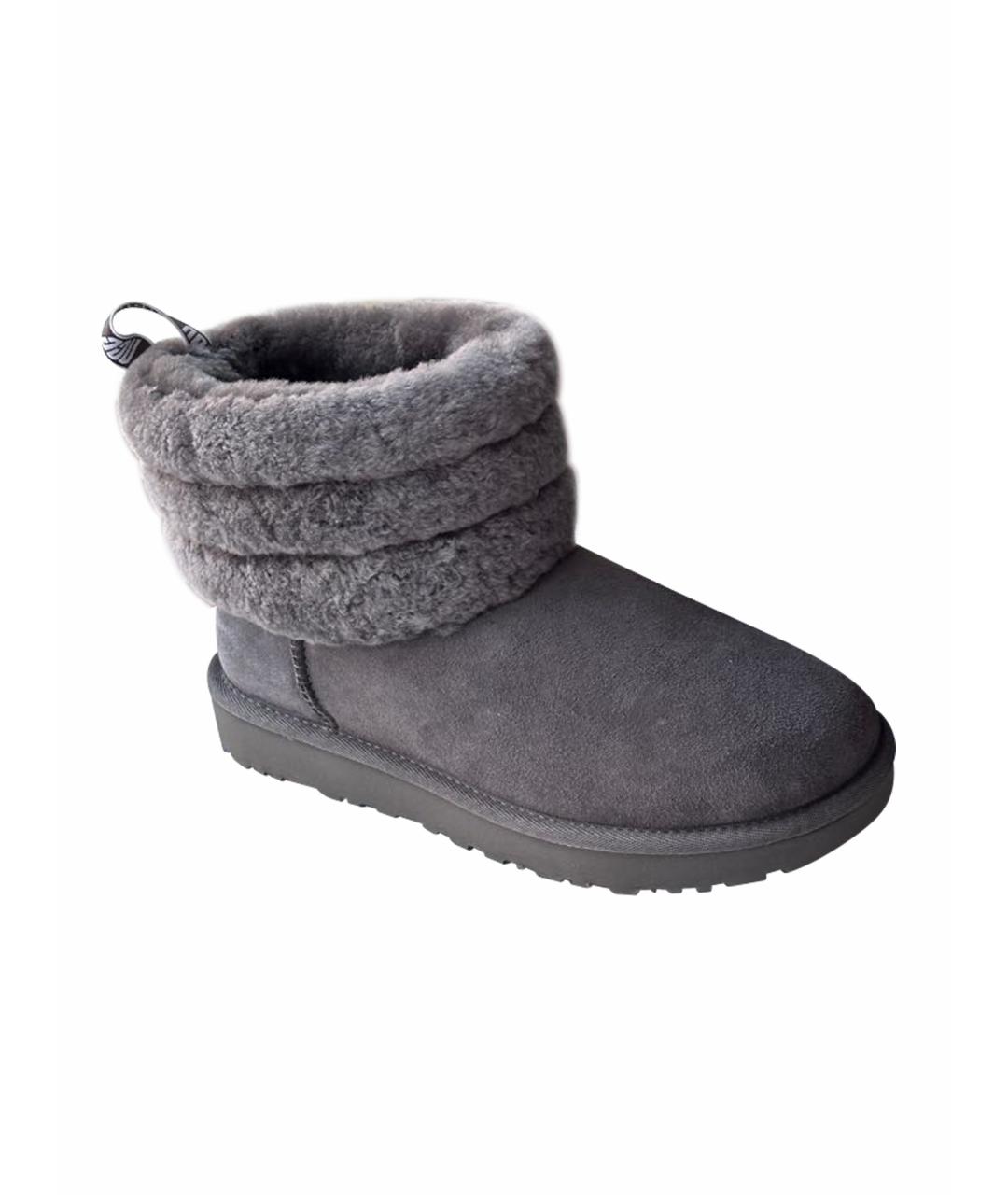 UGG AUSTRALIA Серые замшевые сапоги, фото 1