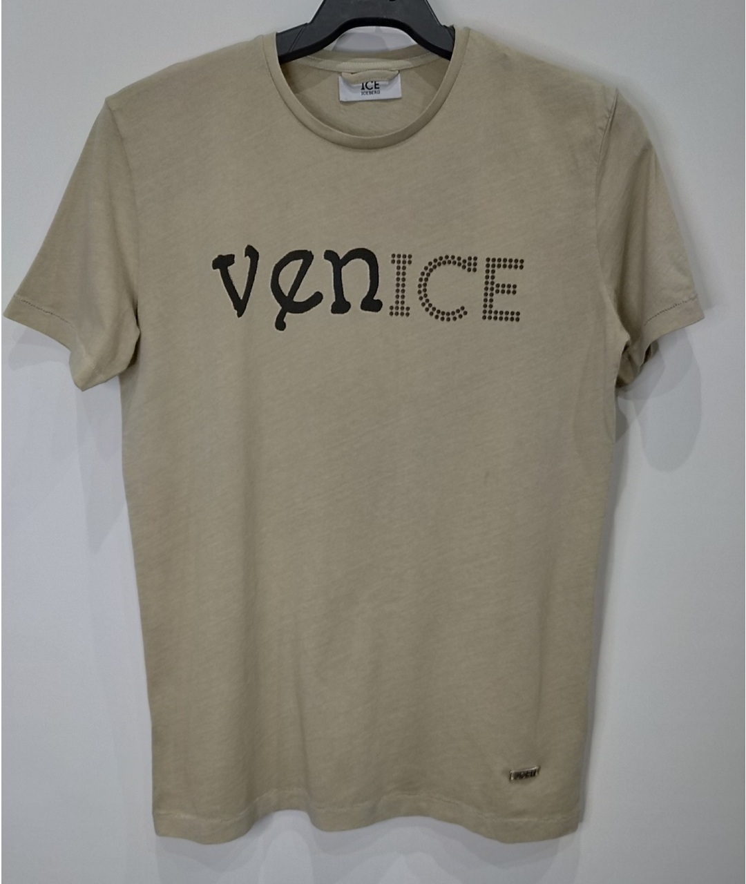 ICEBERG Бежевая хлопковая футболка, фото 8