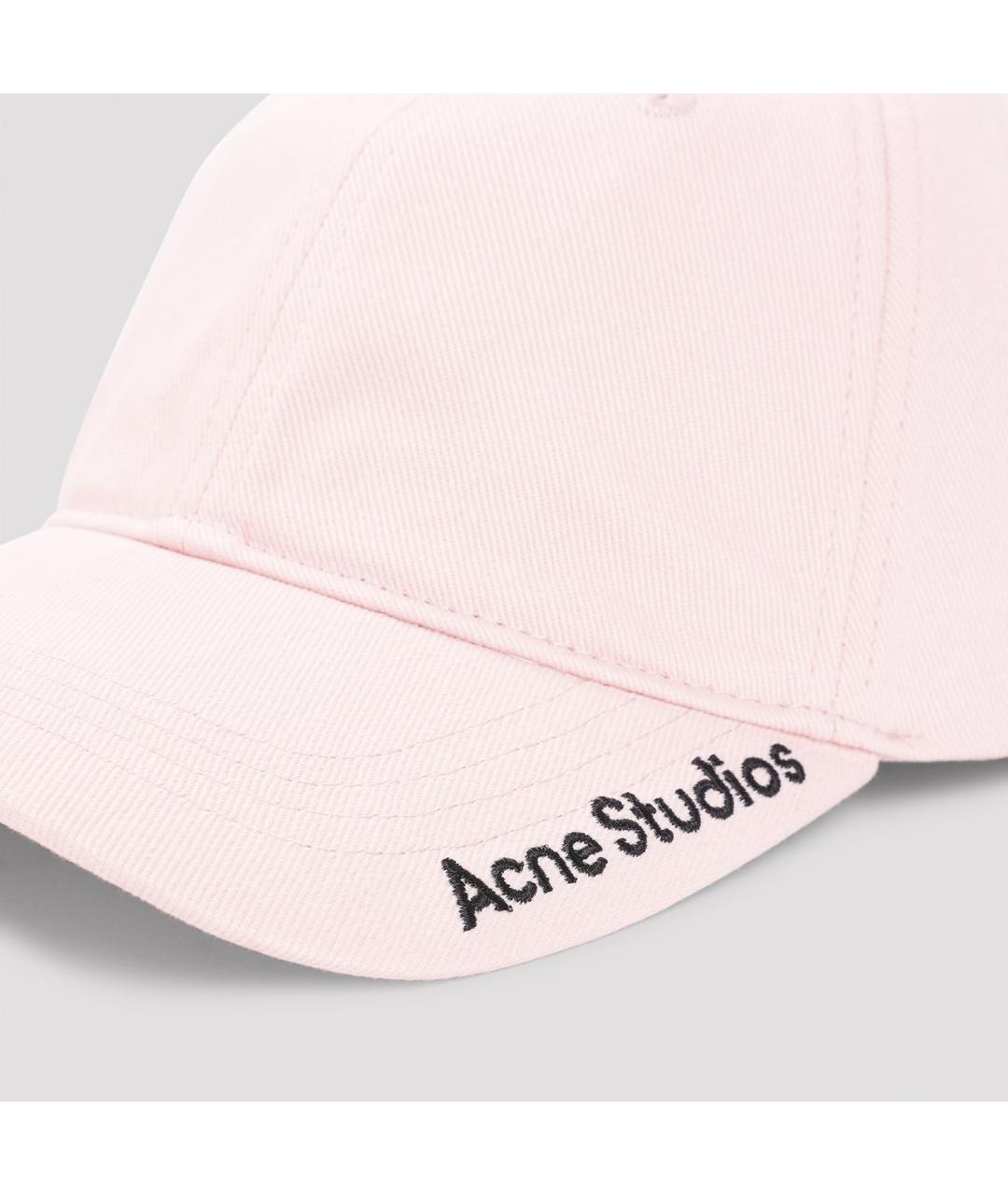 ACNE STUDIOS Розовая хлопковая кепка, фото 4