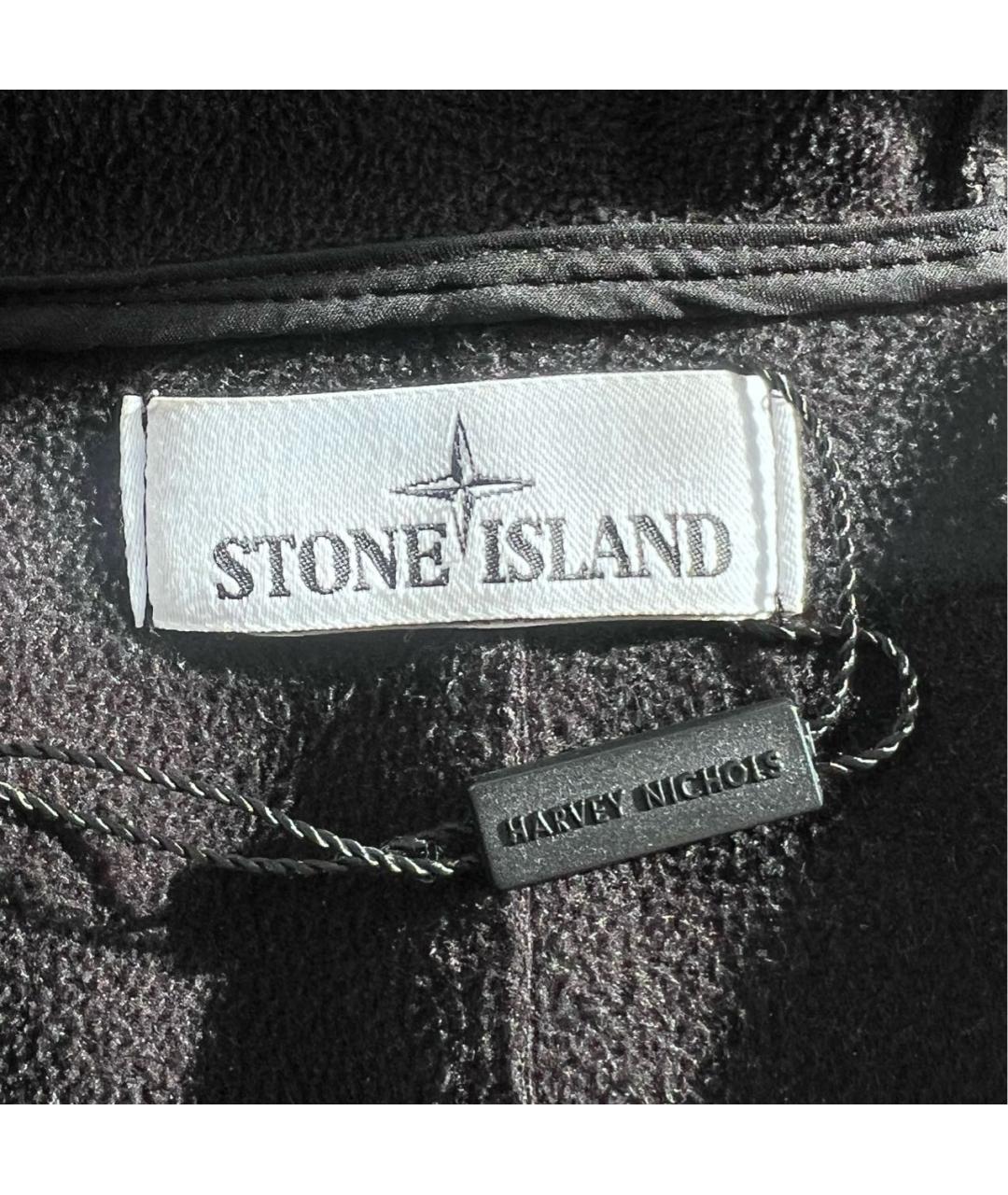 STONE ISLAND Черная полиэстеровая куртка, фото 3