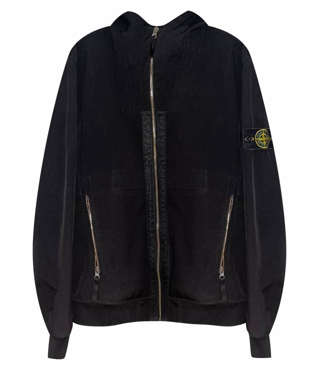 STONE ISLAND Черная полиэстеровая куртка, фото 1