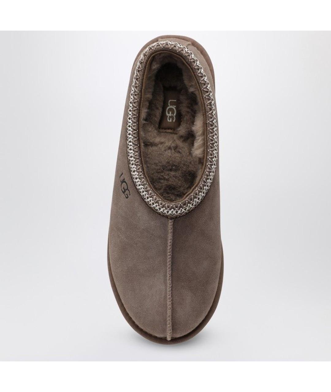 UGG AUSTRALIA Коричневые кожаные шлепанцы, фото 3