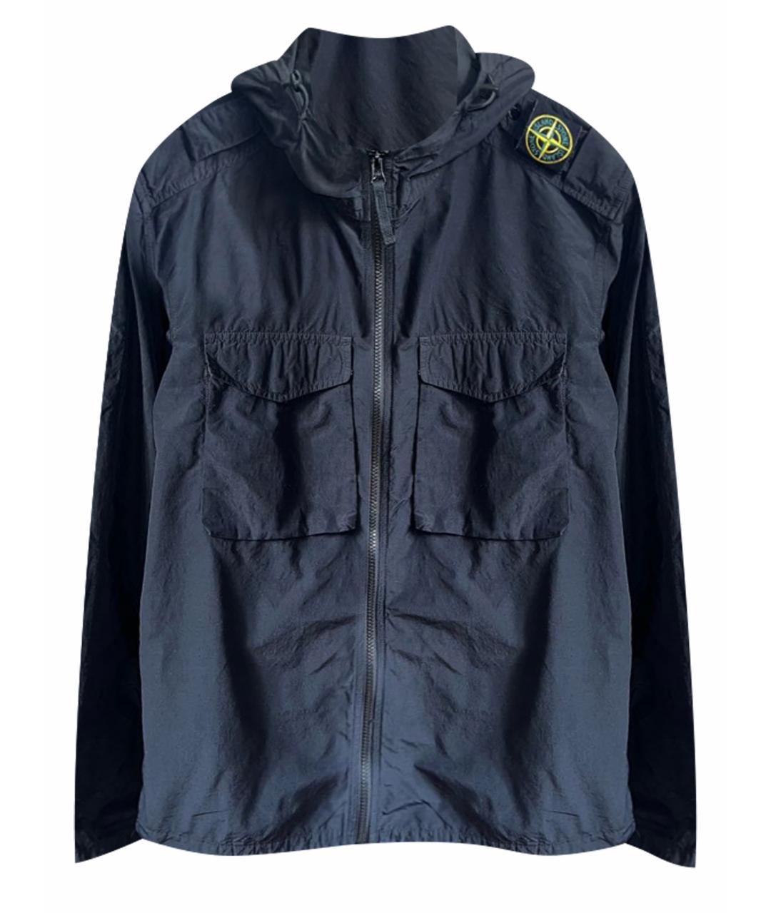 STONE ISLAND Черная полиамидовая куртка, фото 1