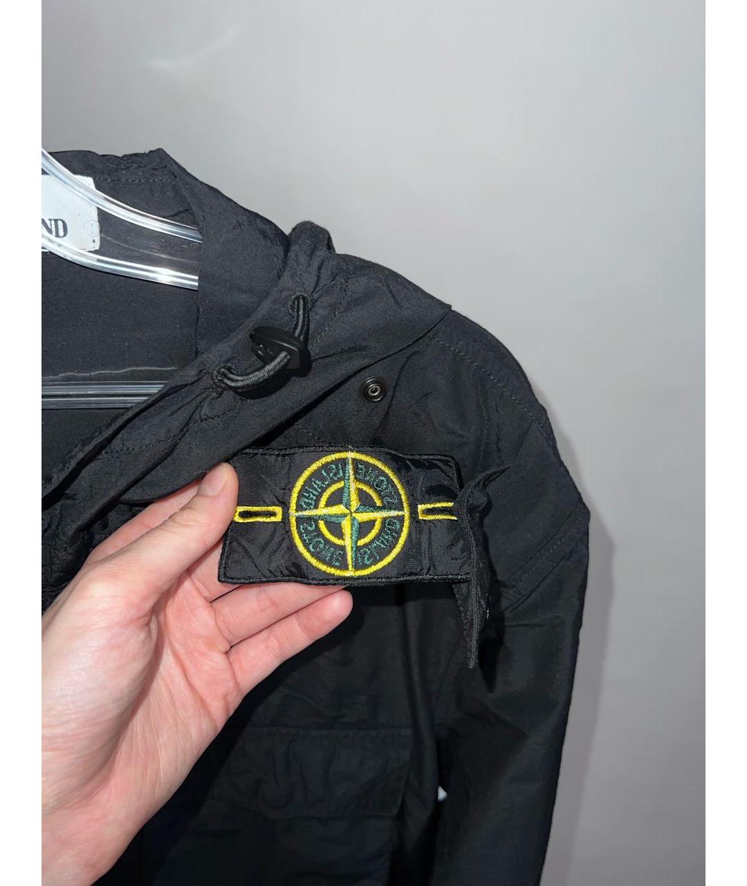 STONE ISLAND Черная полиамидовая куртка, фото 8