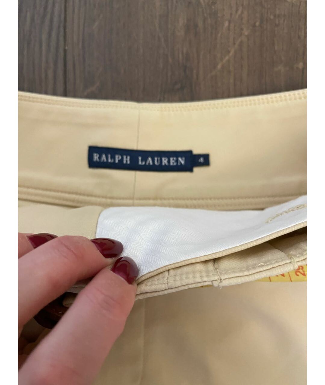 RALPH LAUREN Бежевые хлопковые шорты, фото 3