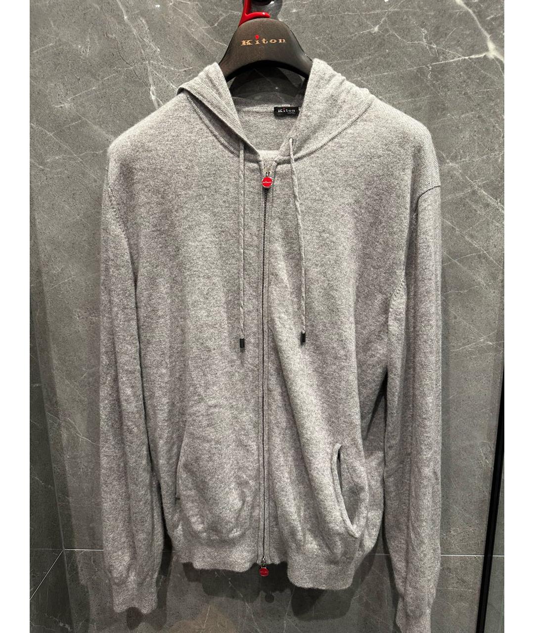 KITON Серый спортивный костюм, фото 2