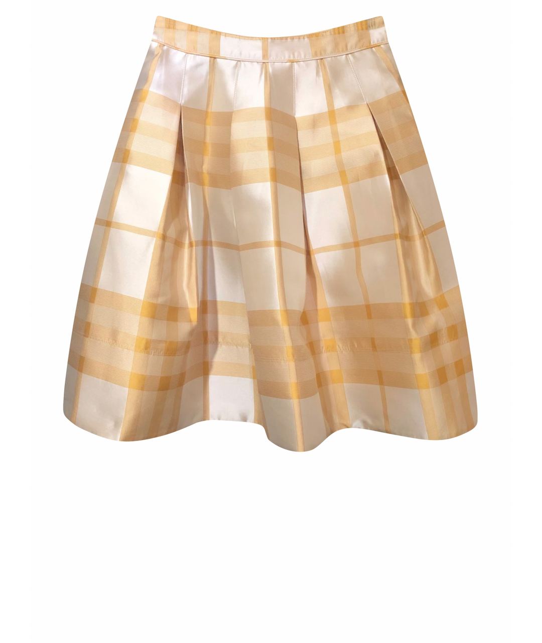 BURBERRY Бежевая полиэстеровая юбка миди, фото 1