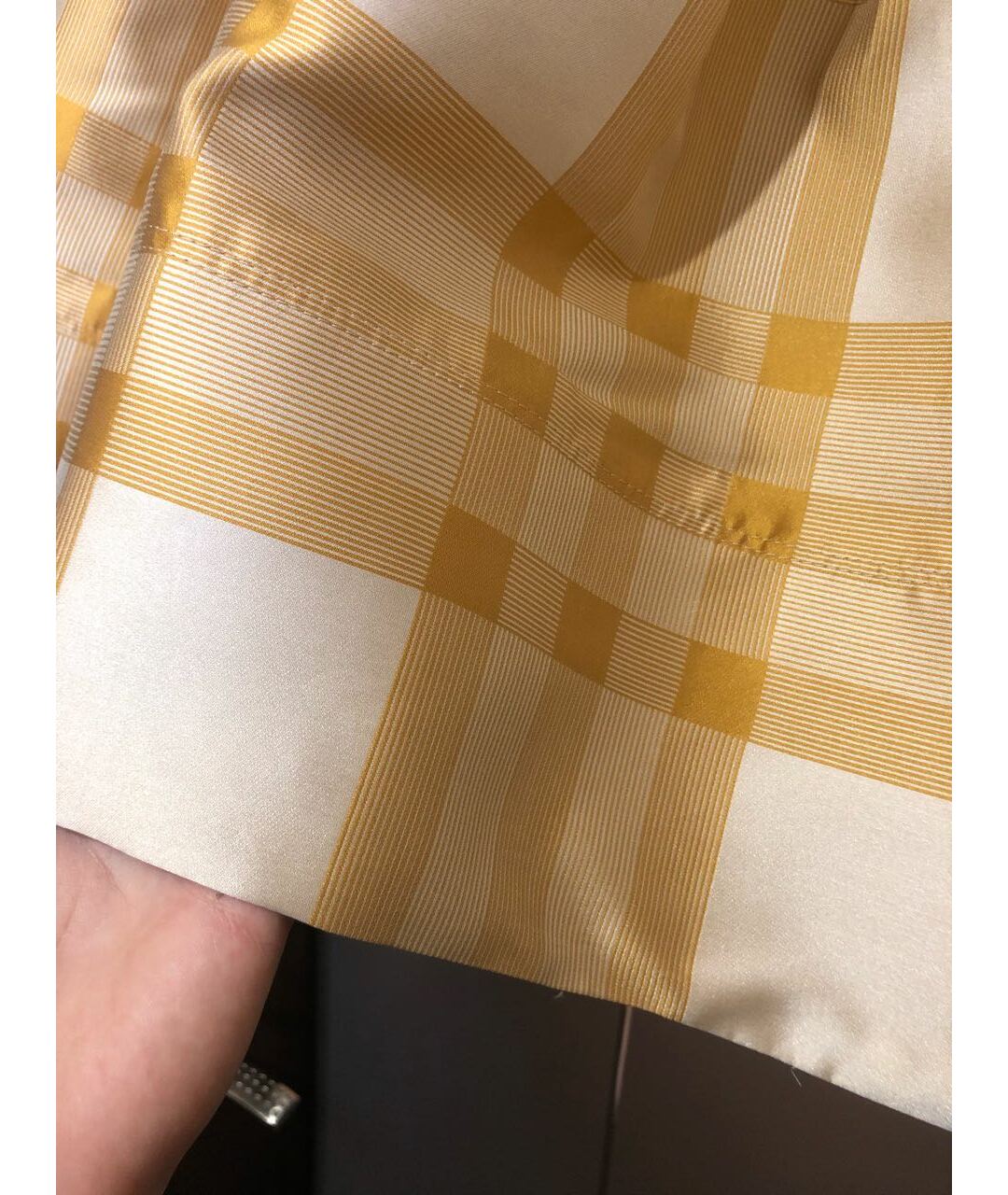 BURBERRY Бежевая полиэстеровая юбка миди, фото 2